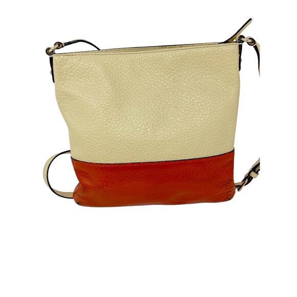 Kate Spade New York Cream Fall Orange Southport Avenue Cora Crossbody Bag  READ - Picture 3 of 12